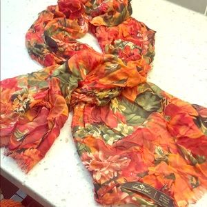 Large Patricia Nash floral scarf